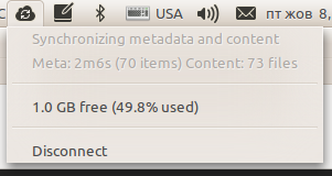 Ubuntuone indicator synchronizing