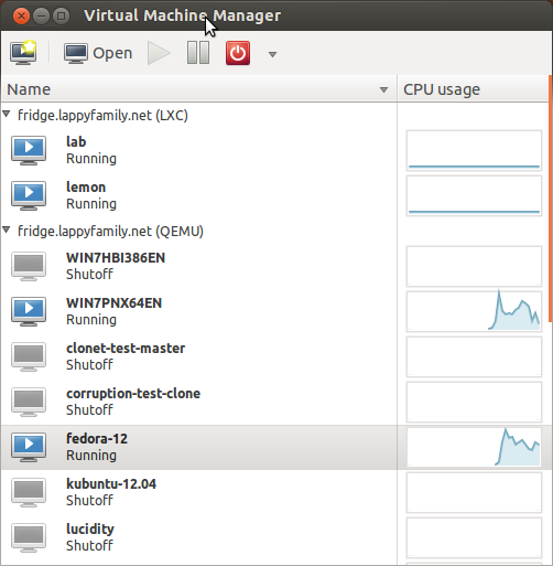 virt-manager UI