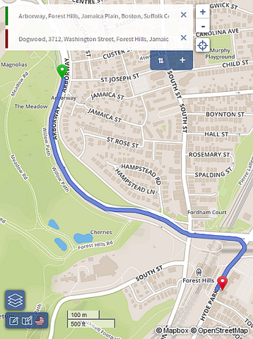 Casey arborway routing osrm