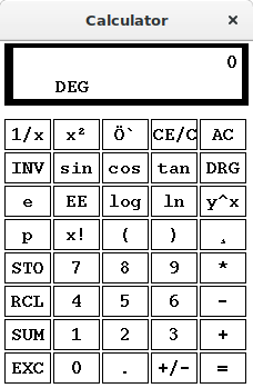 Xcalc fedora